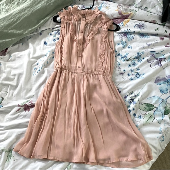 Dreamy sleeveless ruffle mini-dress - Picture 1 of 1